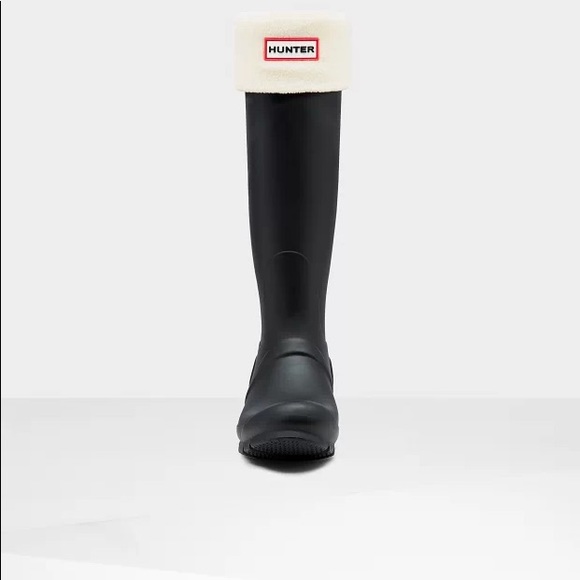 Hunter tall rain boot socks (white/cream) - Picture 2 of 5